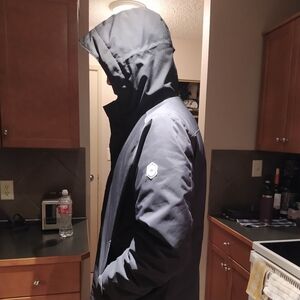 Quartz Men's Black Hooded Jacket